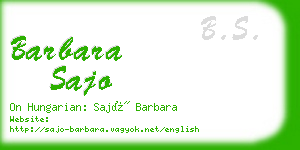 barbara sajo business card